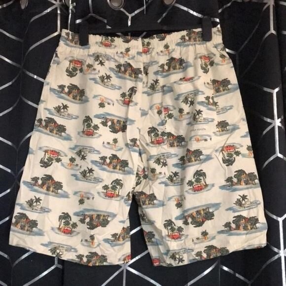 New Authentic Bottega Veneta Tropical Print Men's Swim Shorts size 48 - Picture 2 of 11